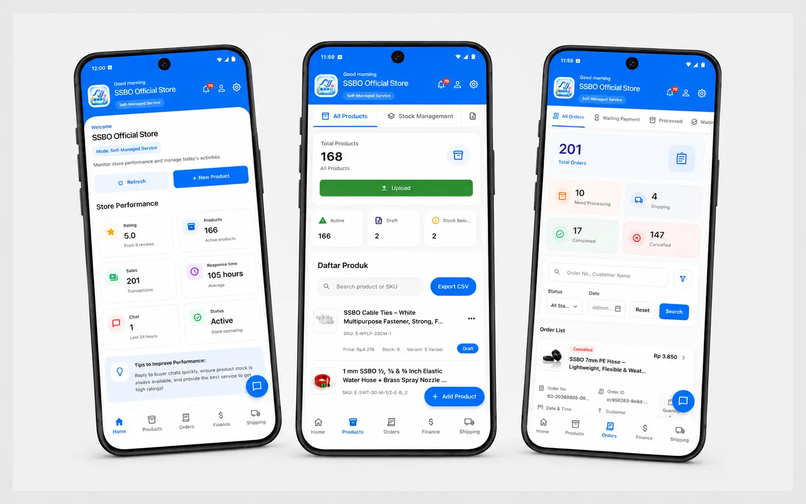 SSBO B2B Seller Merchant project preview